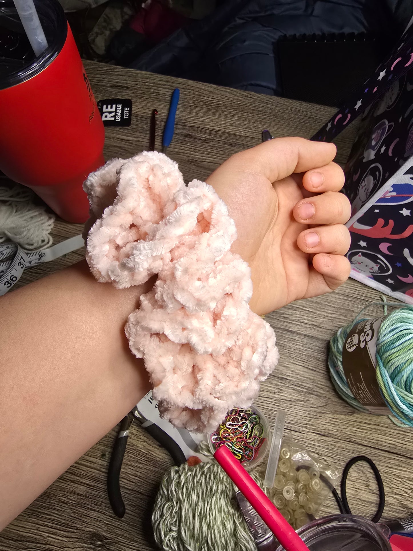 Blush Pink Scrunchie