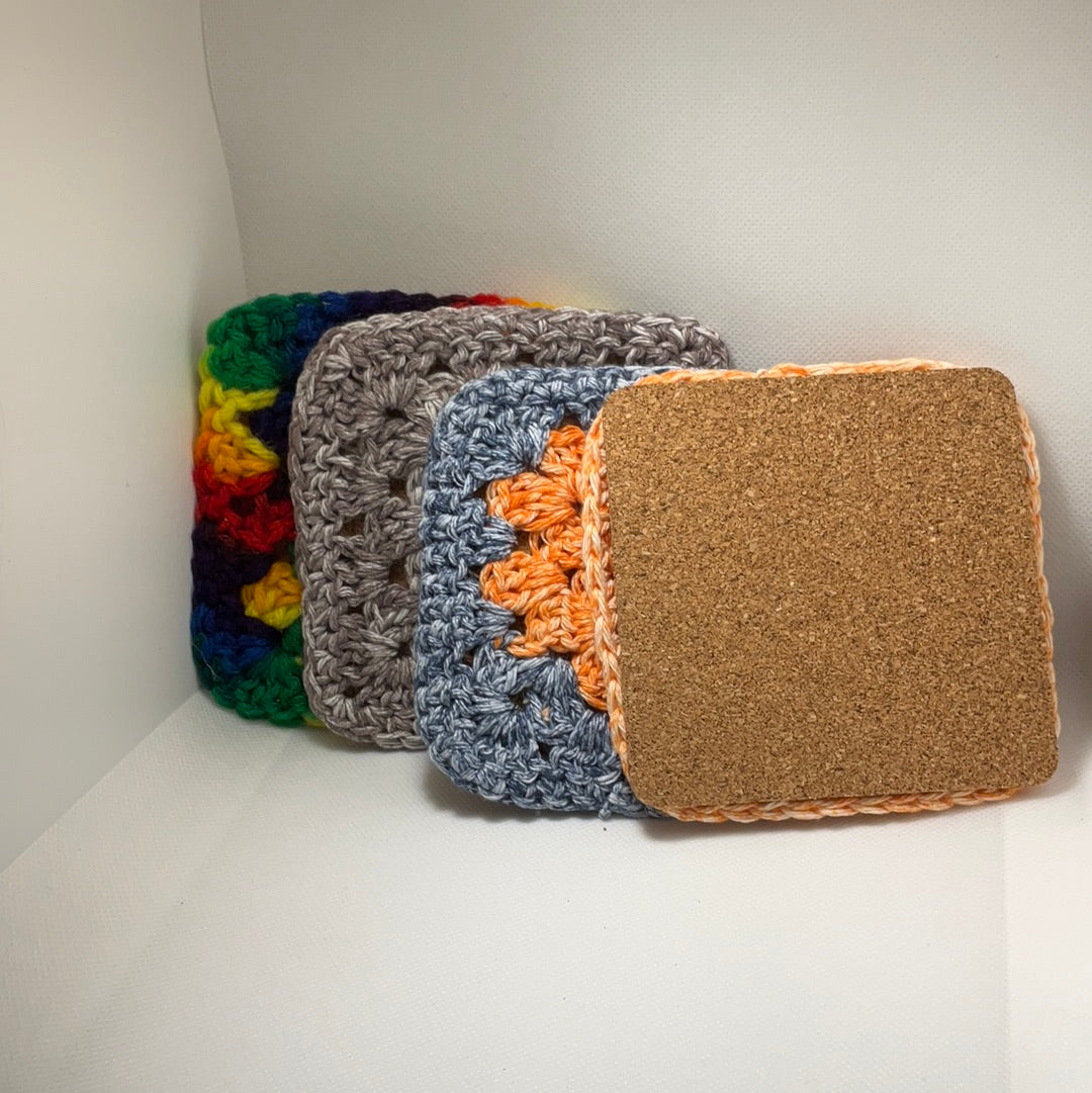 Granny Square Coasters