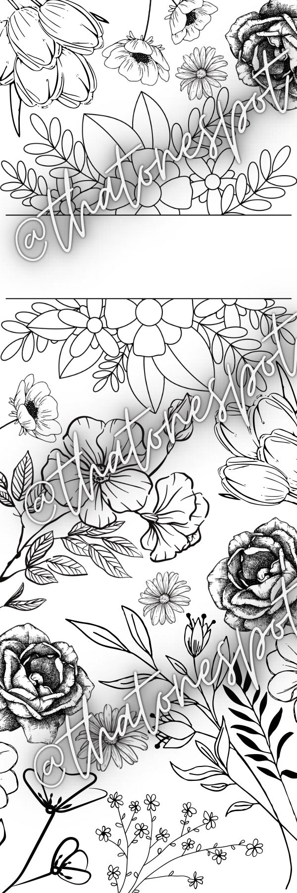 Printable Floral Bookmarks—2 pk *Digital Product*