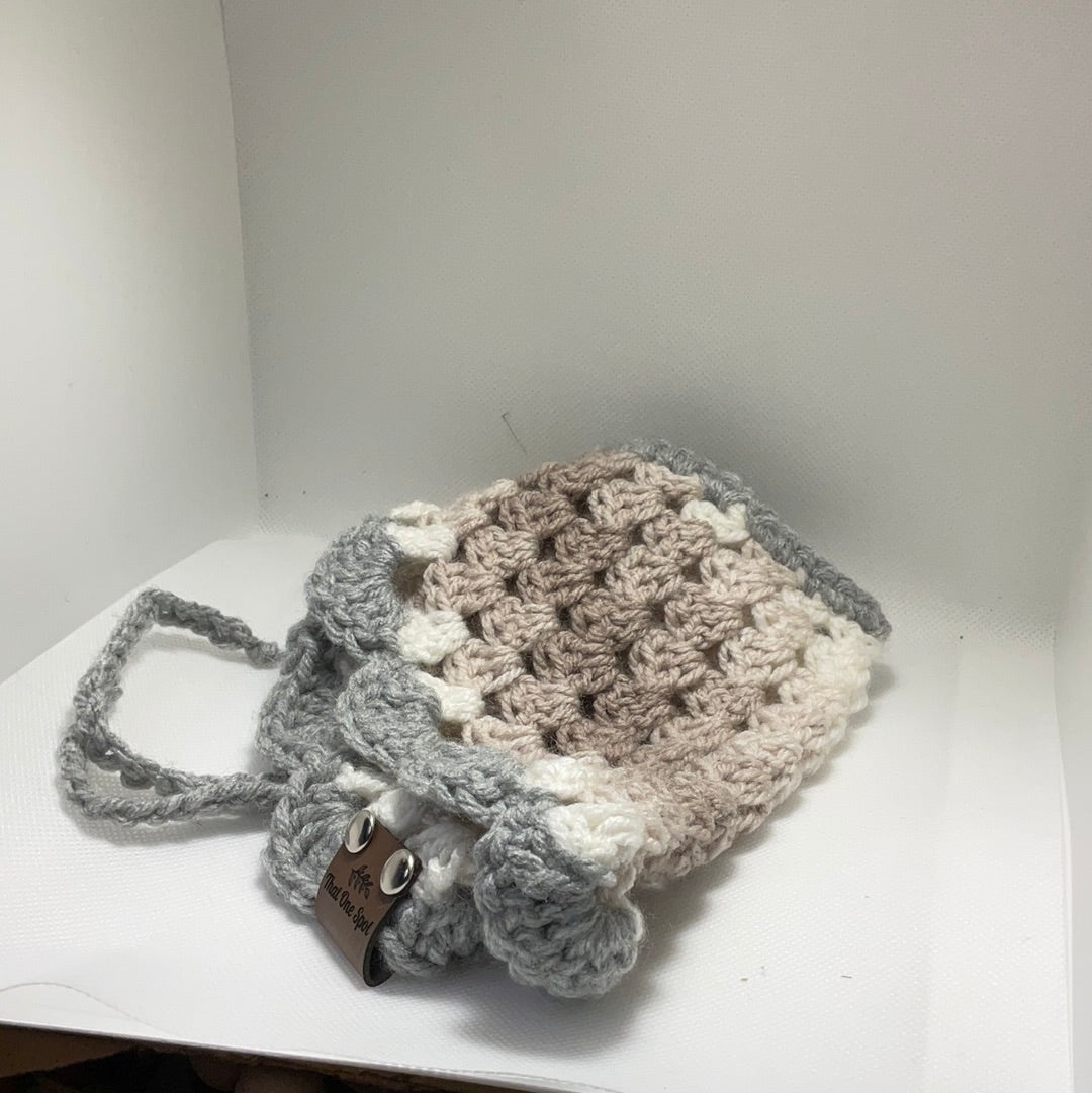Coffee Bandana—Gray shell border