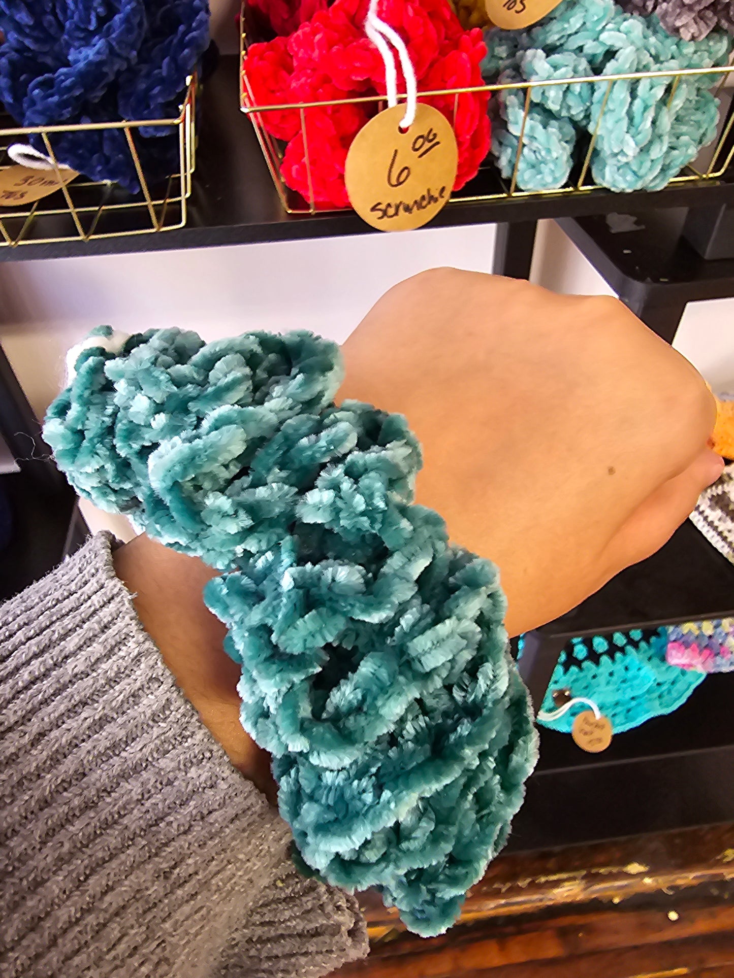 Emerald Scrunchie