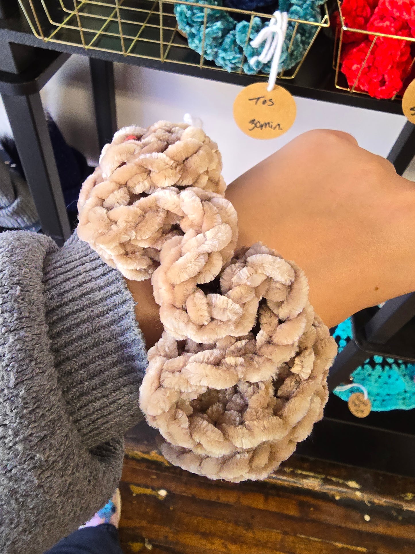 Mushroom Tan Scrunchie