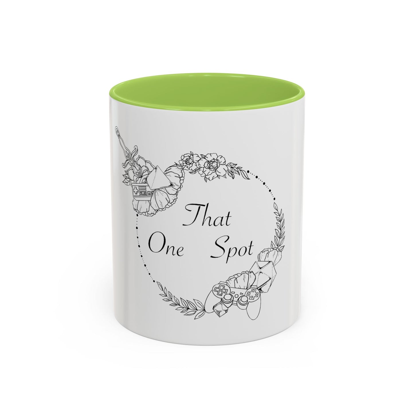 That One Spot Floral Accent Coffee Mug (11/15oz)