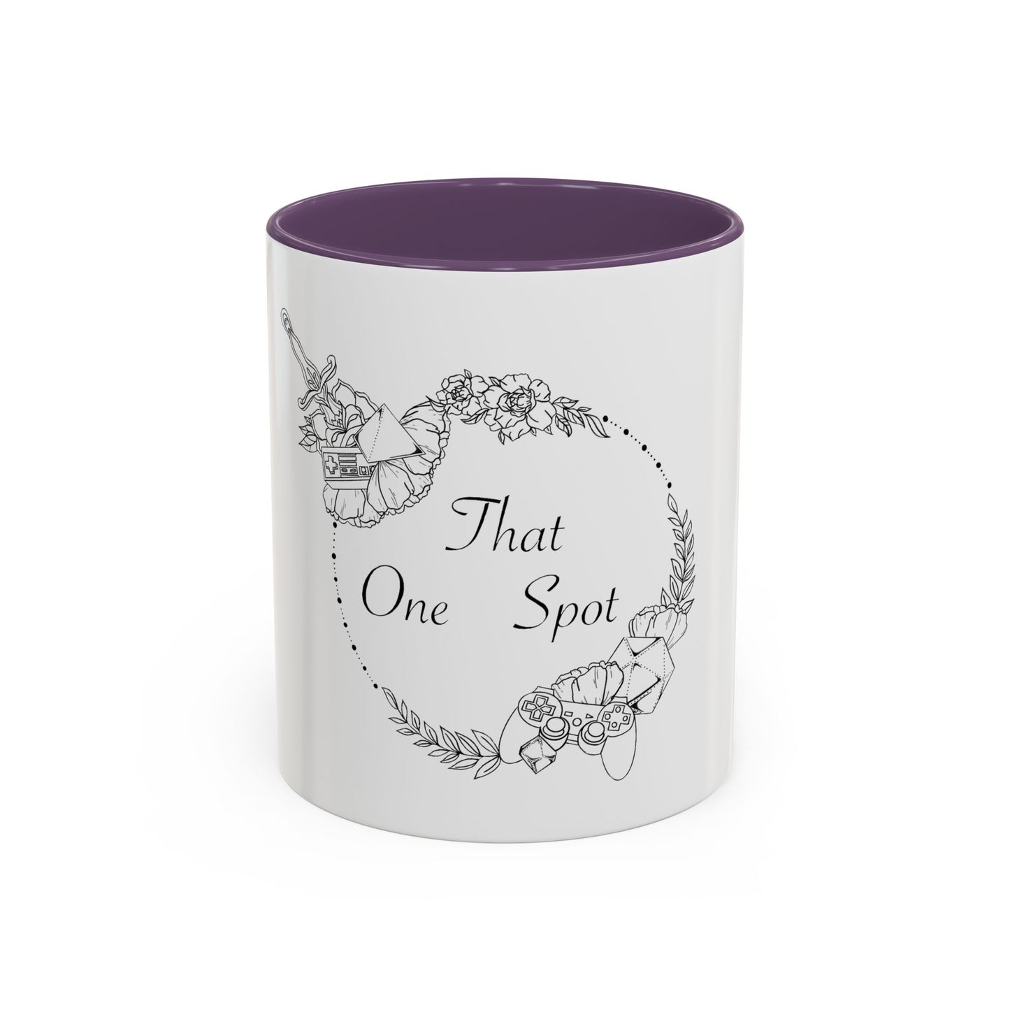That One Spot Floral Accent Coffee Mug (11/15oz)