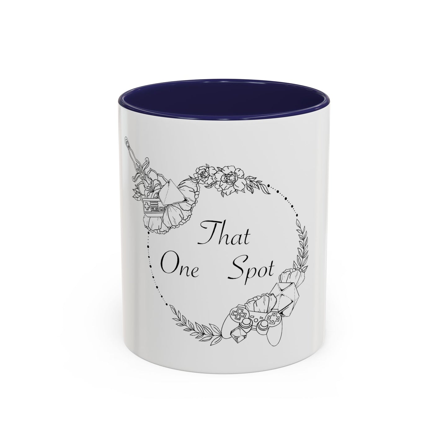That One Spot Floral Accent Coffee Mug (11/15oz)