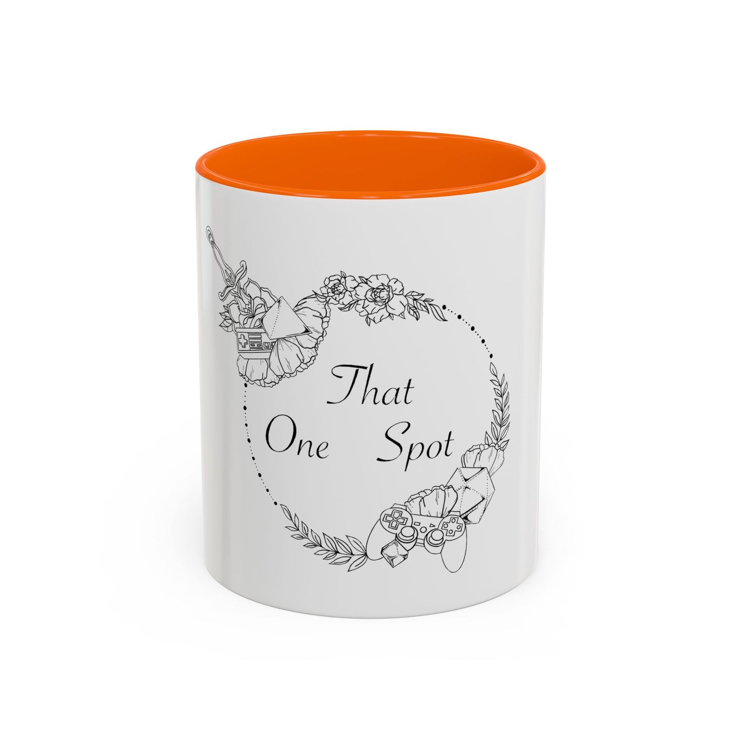 That One Spot Floral Accent Coffee Mug (11/15oz)
