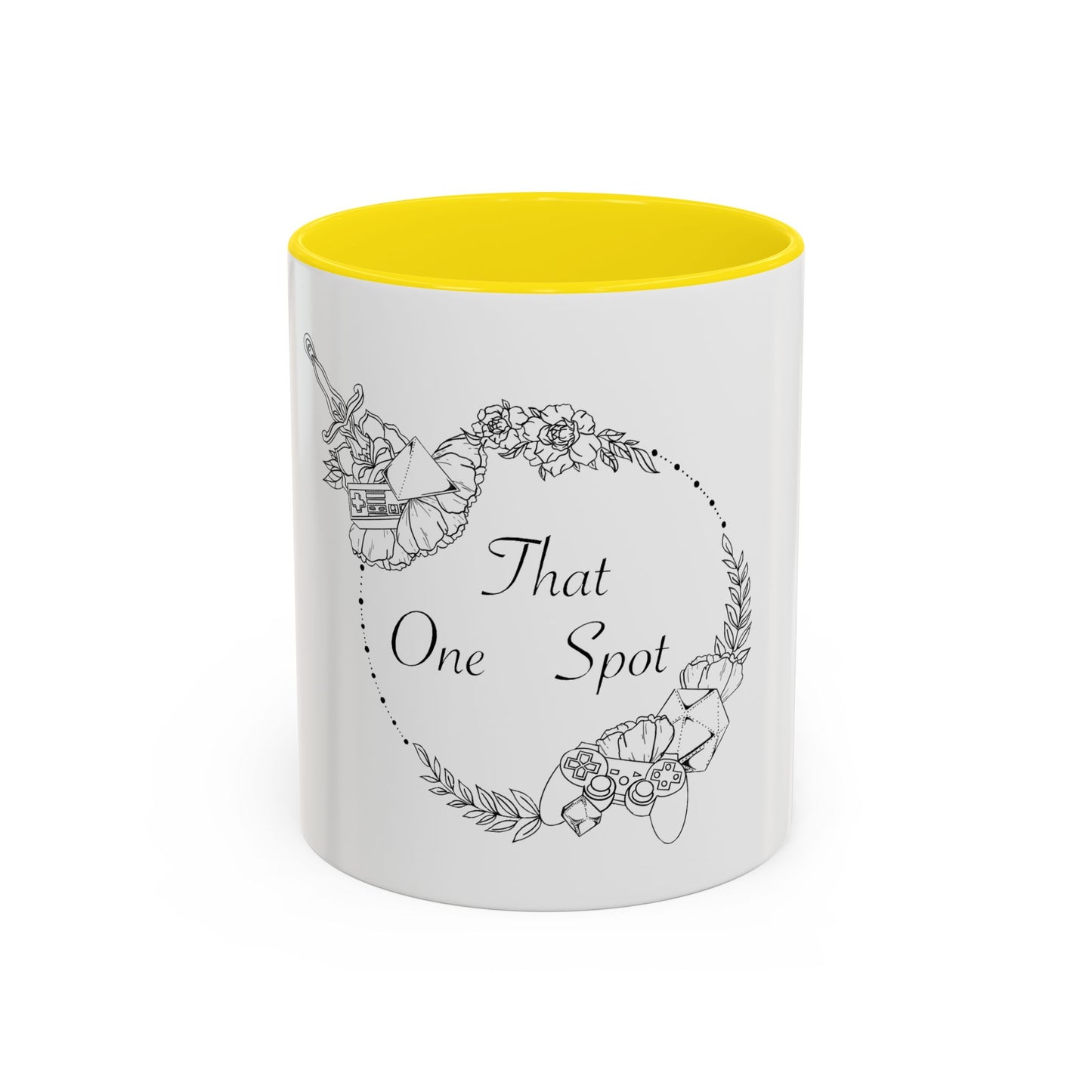 That One Spot Floral Accent Coffee Mug (11/15oz)